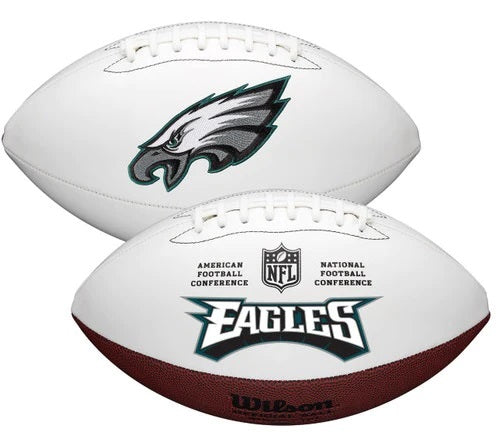 Jason Kelce Autographed Philadelphia Eagles Full Size Logo Football From Signing