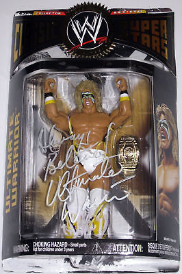 Ultimate Warrior Autographed Classic 16 Super Stars Action Figure Wrestler WWE