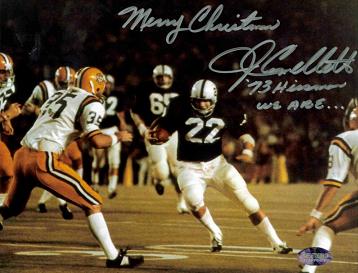 John Cappelletti Autographed 8x10 Action Penn State Photo Inscribed Merry Christmas 73 Heisman We Are...